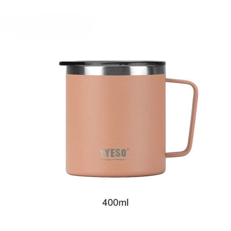 Tyeso 304 Stainless Steel Vacuum Insulated Coffee Mug Heatproof Office Water Cup - By Mygift.sg