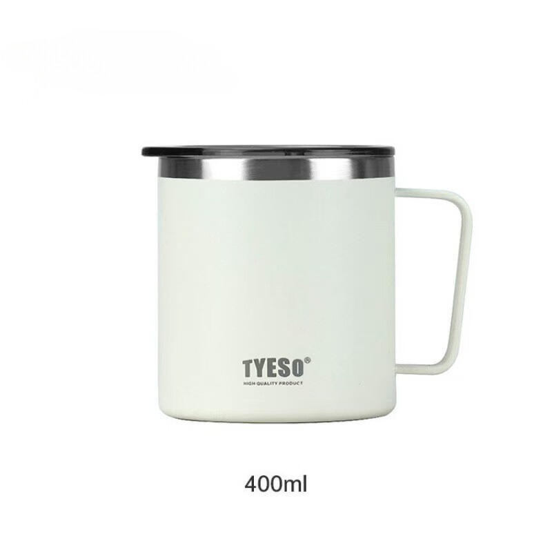 Tyeso 304 Stainless Steel Vacuum Insulated Coffee Mug Heatproof Office Water Cup - By Mygift.sg