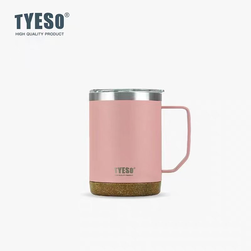 Tyeso 304 Stainless Steel Vacuum Insulated Coffee Mug Heatproof Office Water Cup - By Mygift.sg