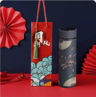 Exquisite 500ml Vacuum Thermal Flask Classical Chinese Style Thermos Mug with Cultural Illustrations Ideal Christmas and New Year Gift