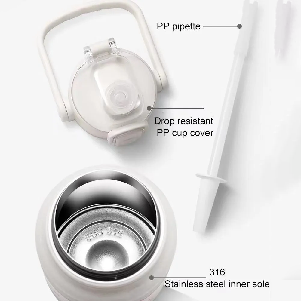 Teacher's Day Gift Customised 1.7L Large Capacity 304 Stainless Steel Thermal Sports Water Bottle Personalised Gift