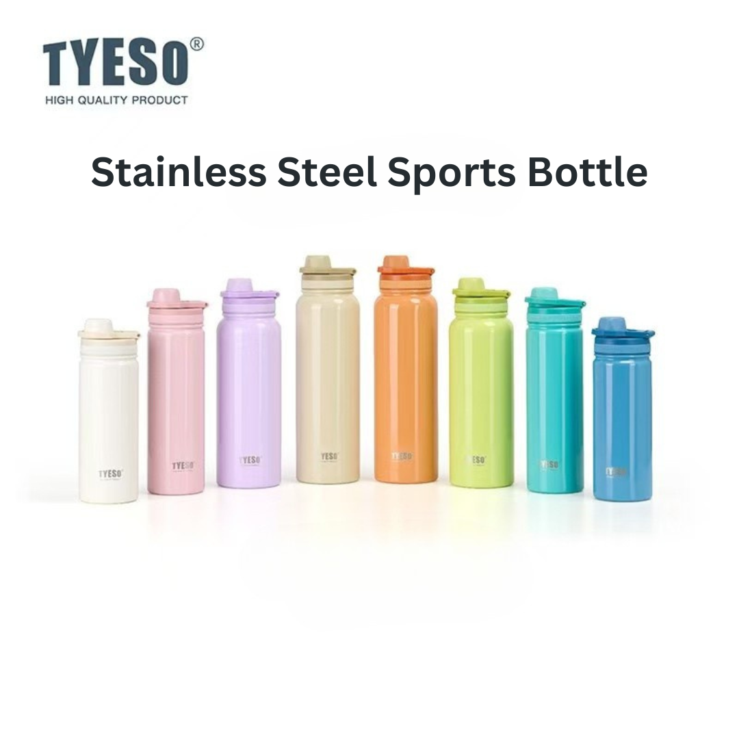Tyeso Stainless Steel Sports Bottle With Handle 318C By Mygift.sg