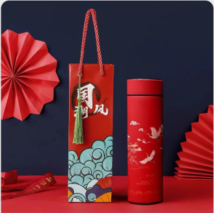 Exquisite 500ml Vacuum Thermal Flask Classical Chinese Style Thermos Mug with Cultural Illustrations Ideal Christmas and New Year Gift