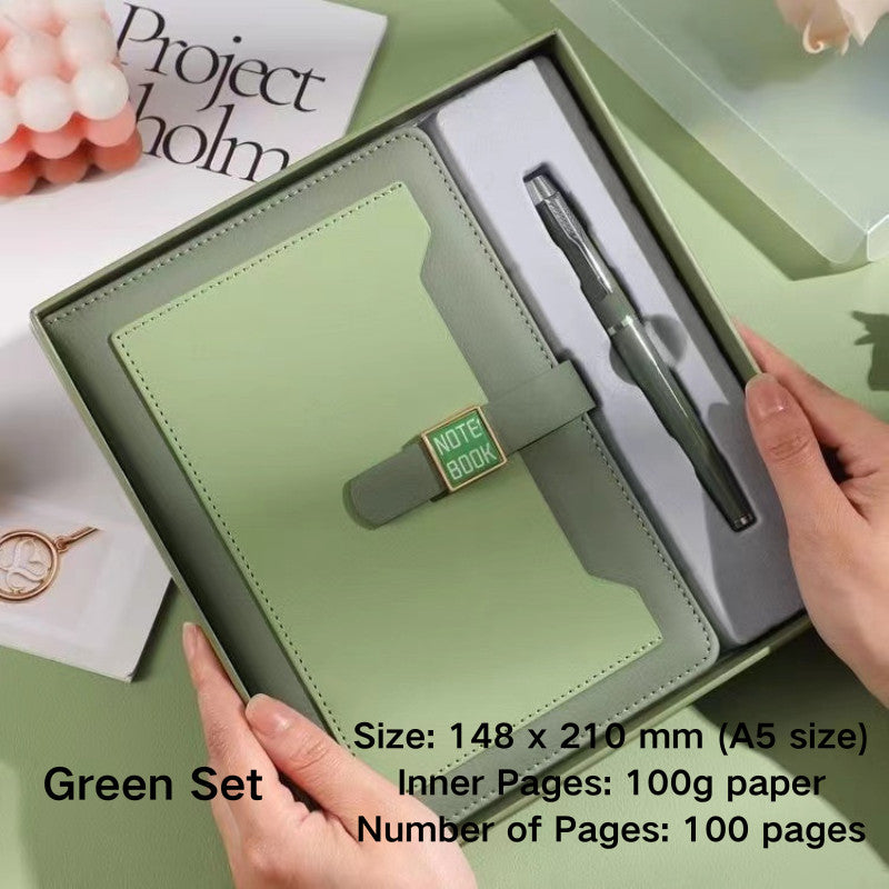 Teacher's Day Gift New Stylish Business Notebook Gift Set Premium High-End Journal Elegant Diary Notebook