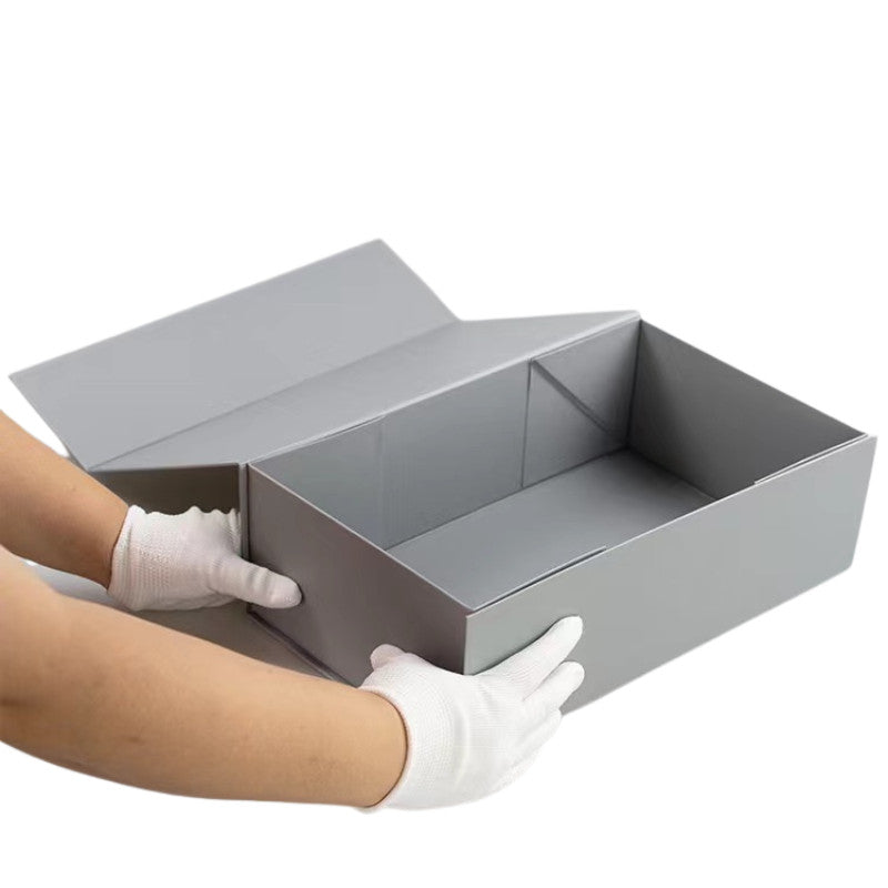 Elegant Rose Gold and Cyan Magnetic Cosmetic Box High-Quality Folding Gift Packaging Luxury Gift Box