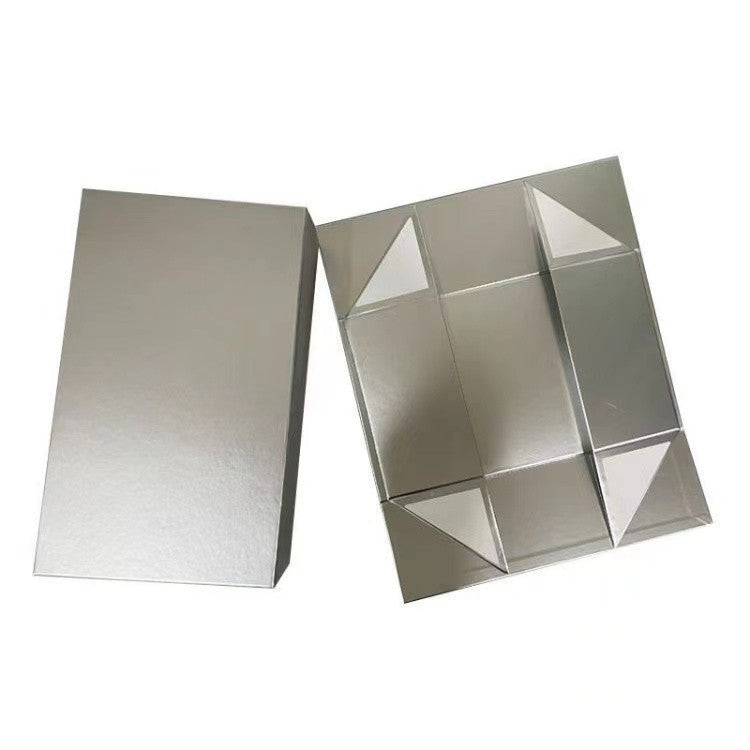 Elegant Rose Gold and Cyan Magnetic Cosmetic Box High-Quality Folding Gift Packaging Luxury Gift Box