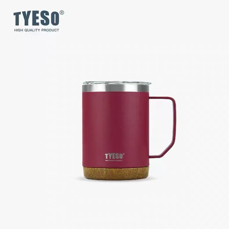 Tyeso 304 Stainless Steel Vacuum Insulated Coffee Mug Heatproof Office Water Cup - By Mygift.sg