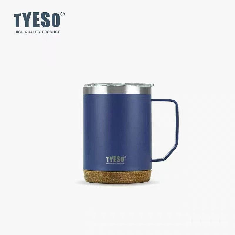 Tyeso 304 Stainless Steel Vacuum Insulated Coffee Mug Heatproof Office Water Cup - By Mygift.sg
