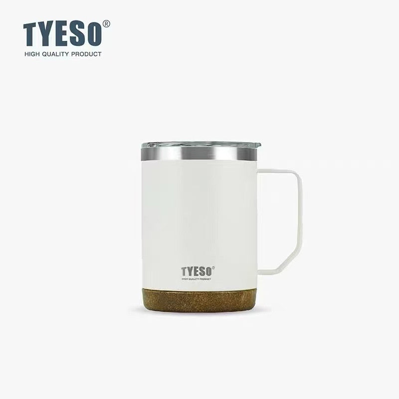 Tyeso 304 Stainless Steel Vacuum Insulated Coffee Mug Heatproof Office Water Cup - By Mygift.sg