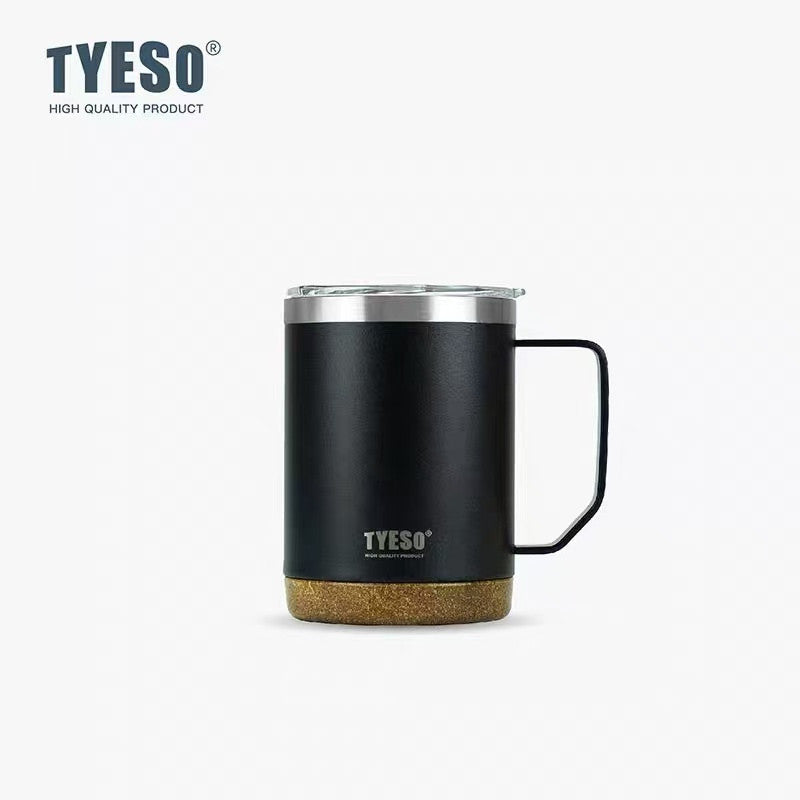 Tyeso 304 Stainless Steel Vacuum Insulated Coffee Mug Heatproof Office Water Cup - By Mygift.sg