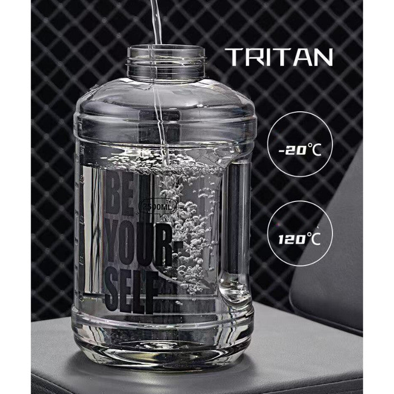 SG Ready Stock 2.5L Tritan Ton-Ton Bucket Large Capacity Outdoor Sports Water Bottle Portable High-Temperature Water Cup