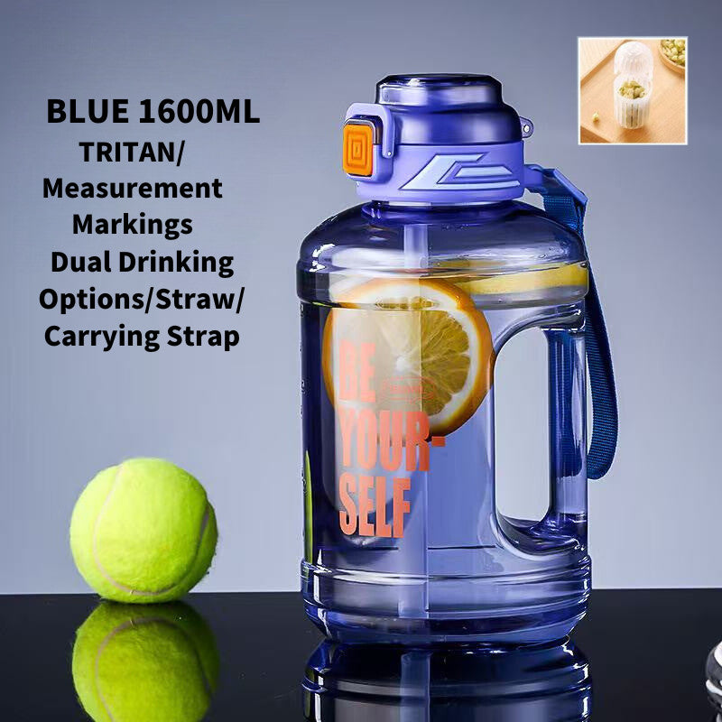 SG Ready Stock 2.5L Tritan Ton-Ton Bucket Large Capacity Outdoor Sports Water Bottle Portable High-Temperature Water Cup