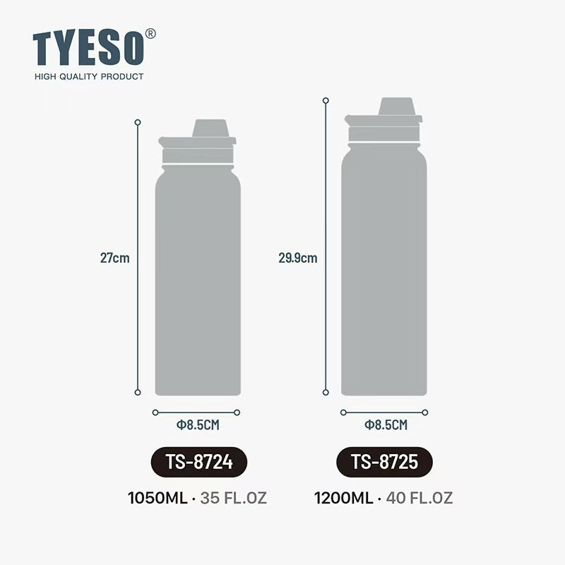 Tyeso Stainless Steel Sports Bottle With Handle 318C By Mygift.sg