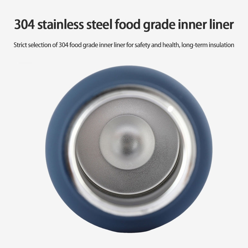 Teacher's Day Gift Customised Stainless Steel Thermal Vacuum Flask - Large Capacity Portable Outdoor Sports Bottle with Two Lids, Wide Mouth Insulation Cup Set