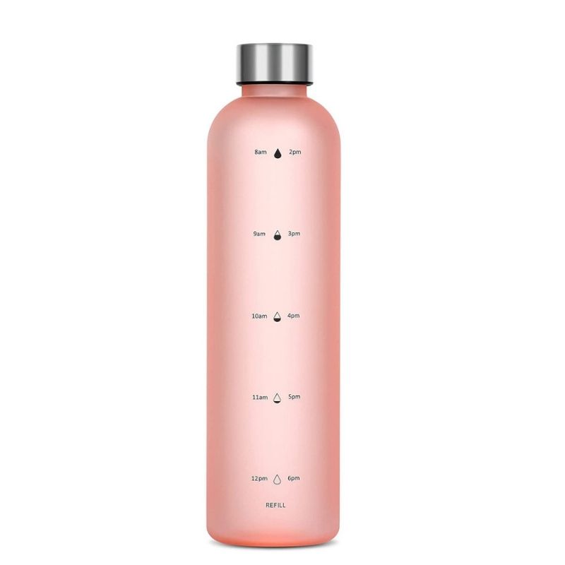 🇸🇬 Ready Stock 1000ml Tritan BPA Free Water Bottle with portable large capacity for Leak proof&Time scales Sport