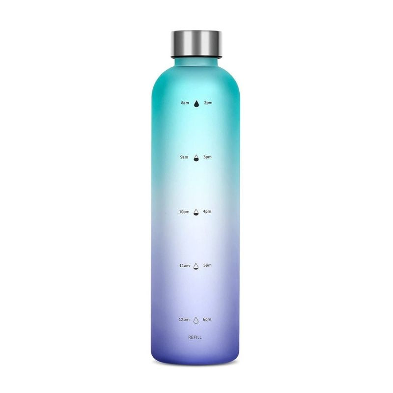 🇸🇬 Ready Stock 1000ml Tritan BPA Free Water Bottle with portable large capacity for Leak proof&Time scales Sport