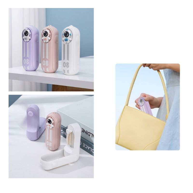 Mini Portable Outdoor Pocket Office Desktop Handheld Foldable Recharged Travel Cooler Small Fans