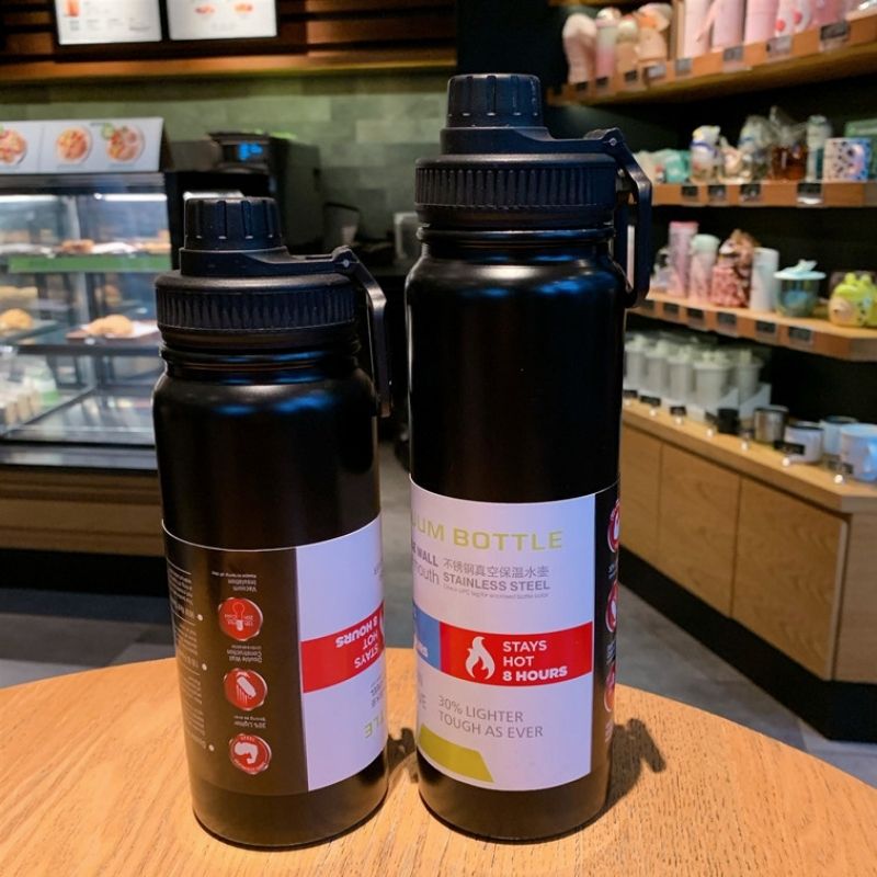 SG Ready Stock 1000ml Large Capacity Outdoor Sports Water Bottle/304 Stainless Steel Insulation Cup/Thermal Vacuum Flask/Creative Portable Traving Cup