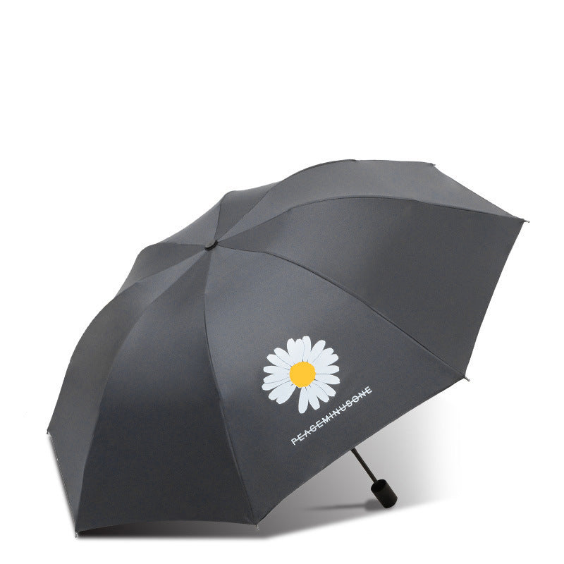 Anti-Uv Automatic Manual Daisy Bear Design Foldable Lightweight Umbrella