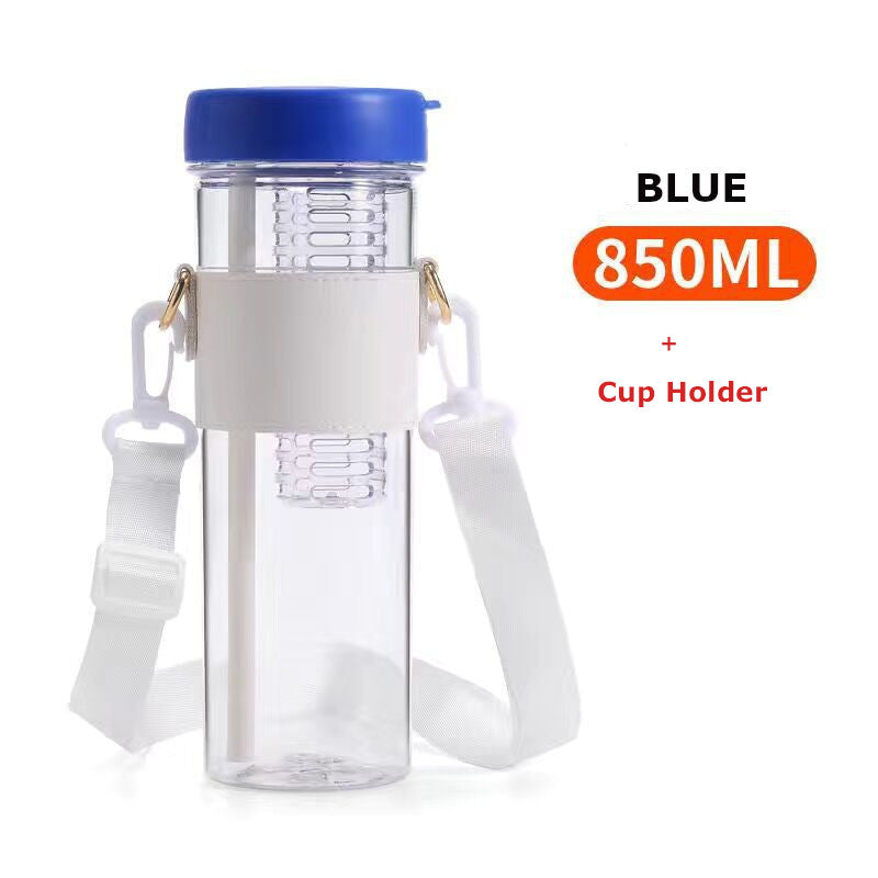 850ml Straw Cup Ins Water Bottle Portable outdoor Tea cup and Large Capacity mug