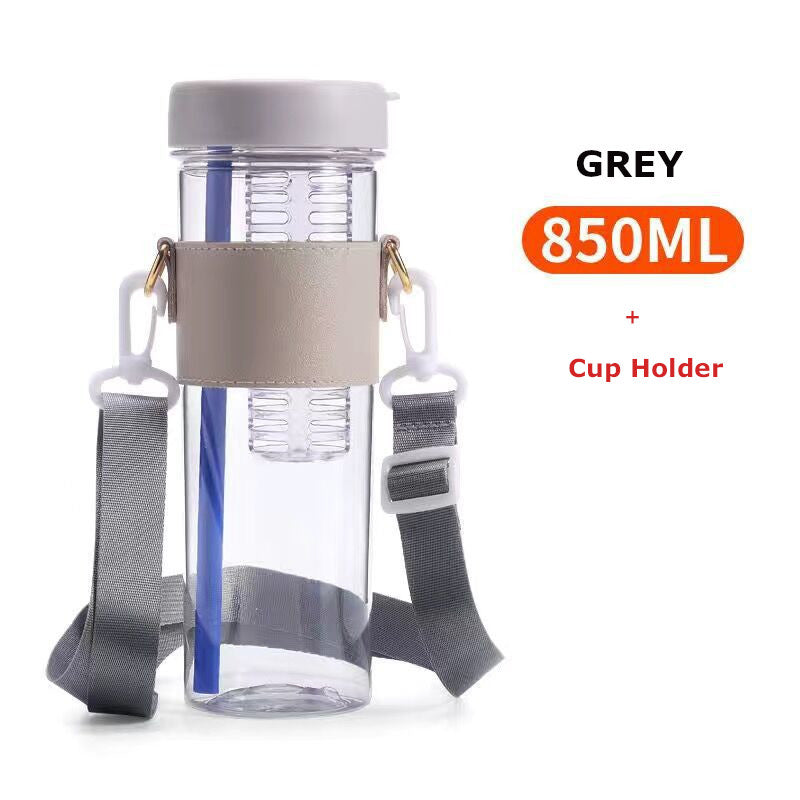 850ml Straw Cup Ins Water Bottle Portable outdoor Tea cup and Large Capacity mug