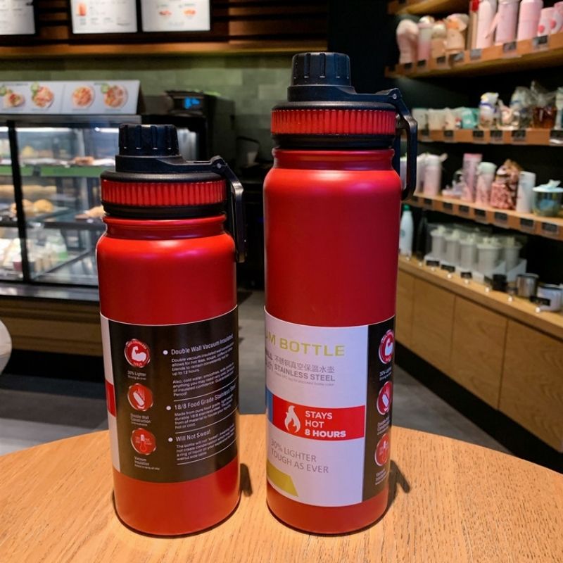 SG Ready Stock 1000ml Large Capacity Outdoor Sports Water Bottle/304 Stainless Steel Insulation Cup/Thermal Vacuum Flask/Creative Portable Traving Cup