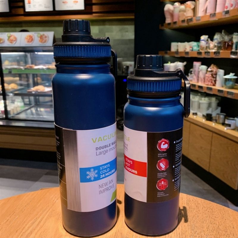 SG Ready Stock 1000ml Large Capacity Outdoor Sports Water Bottle/304 Stainless Steel Insulation Cup/Thermal Vacuum Flask/Creative Portable Traving Cup