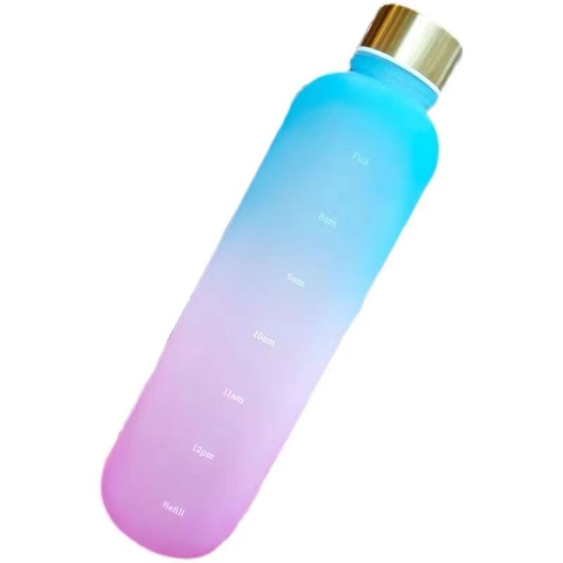 🇸🇬 Ready Stock 1000ml Tritan BPA Free Water Bottle with portable large capacity for Leak proof&Time scales Sport