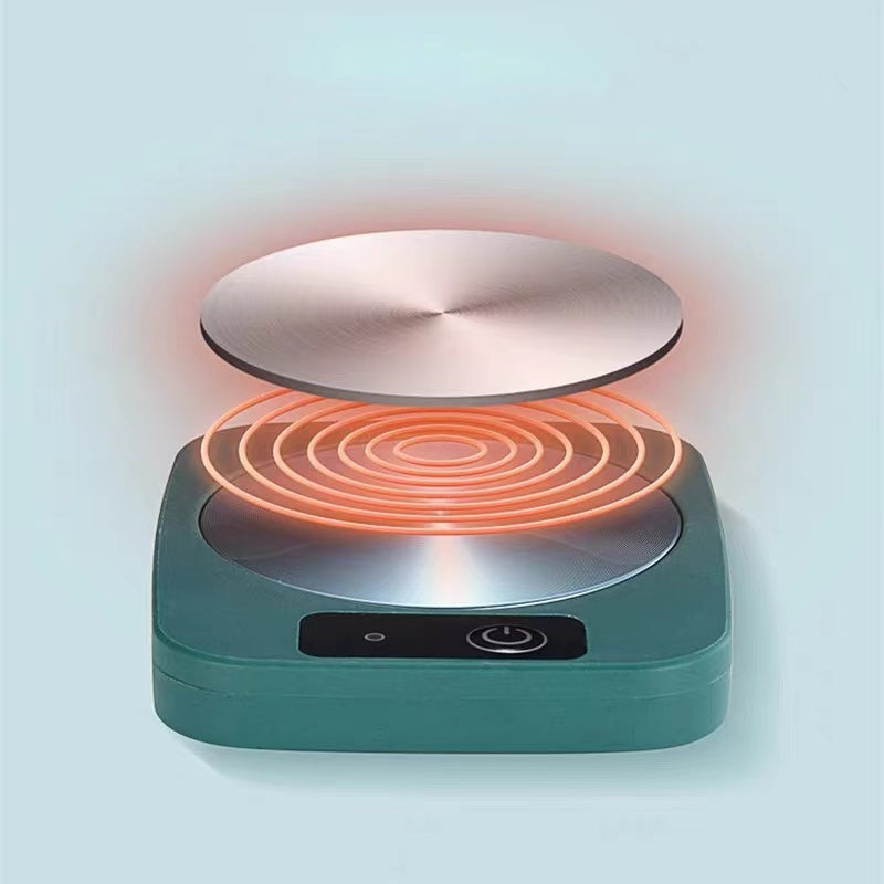 Teacher's Day Gift New Thermostatic mug gift box heating coaster thermal dish ceramic business creative gift mug new 45 degree warming mug