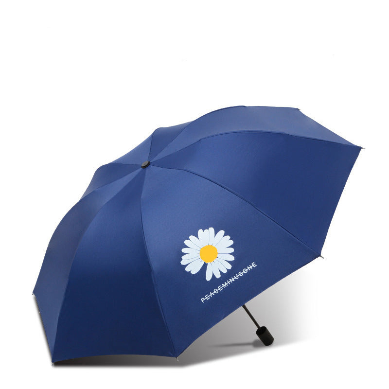 Anti-Uv Automatic Manual Daisy Bear Design Foldable Lightweight Umbrella