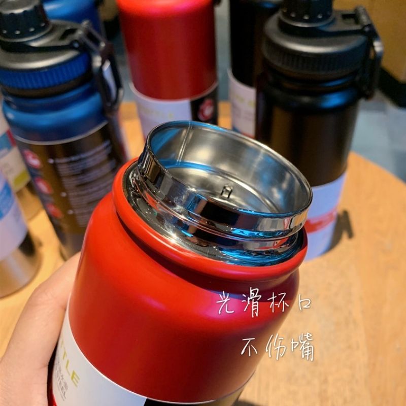 SG Ready Stock 1000ml Large Capacity Outdoor Sports Water Bottle/304 Stainless Steel Insulation Cup/Thermal Vacuum Flask/Creative Portable Traving Cup
