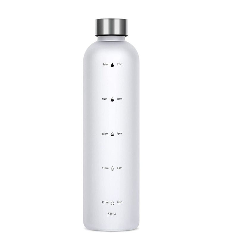 🇸🇬 Ready Stock 1000ml Tritan BPA Free Water Bottle with portable large capacity for Leak proof&Time scales Sport