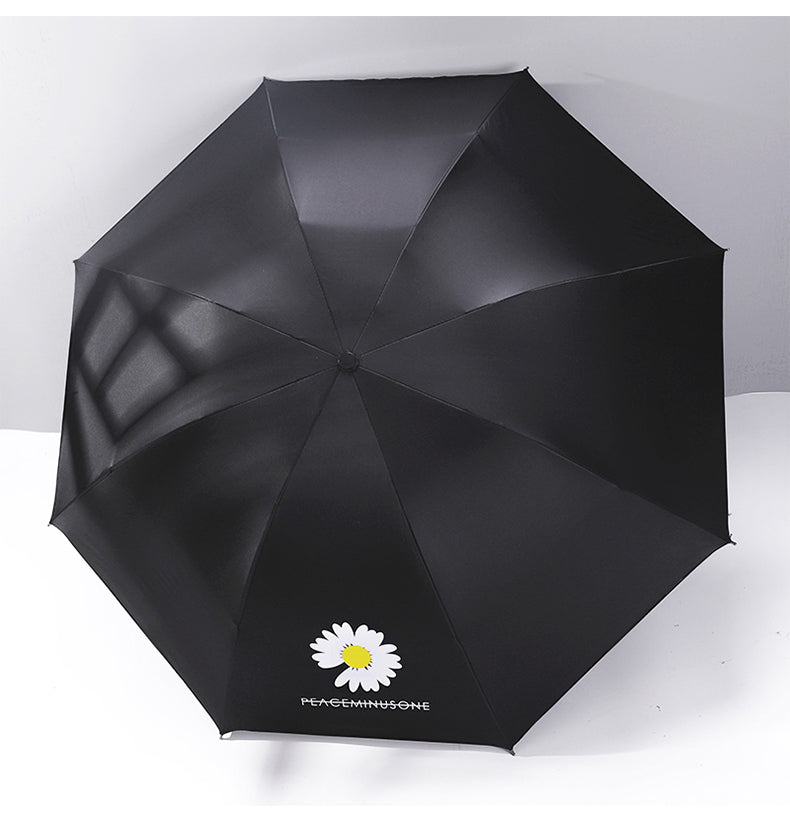 Anti-Uv Automatic Manual Daisy Bear Design Foldable Lightweight Umbrella