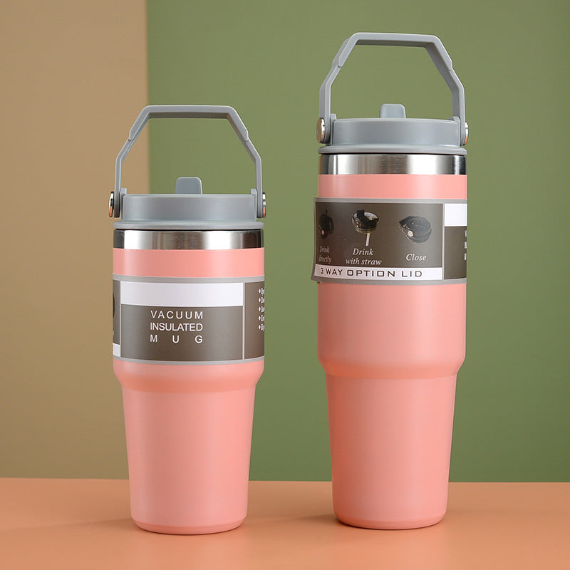 Customised Large Capacity Car Cup Coffee Mug Portable Double Layer 304 Stainless Steel Thermal Cup