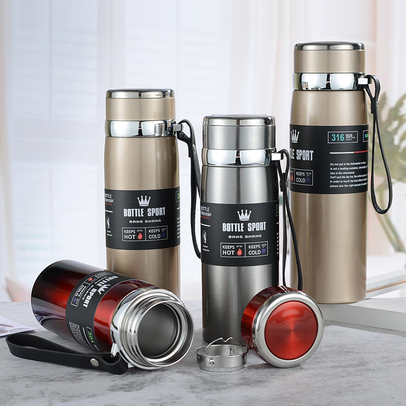 Chinese New Year Business Gift Jug /316 Stainless Steel Insulation Cup/Outdoor Large Capacity Thermal Vacuum Flask/ Christmas Sports Water Bottle