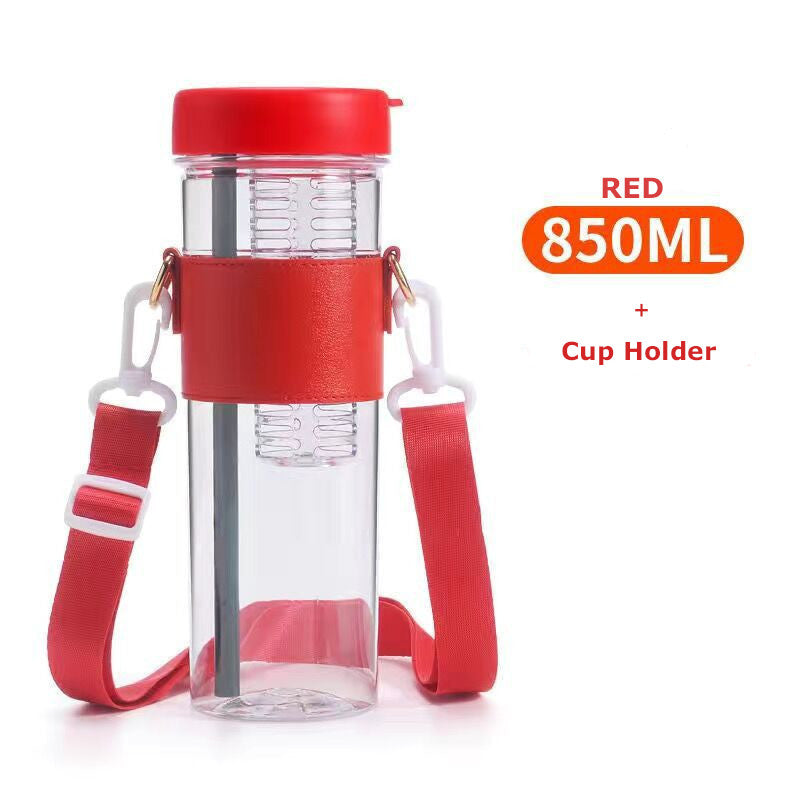 850ml Straw Cup Ins Water Bottle Portable outdoor Tea cup and Large Capacity mug