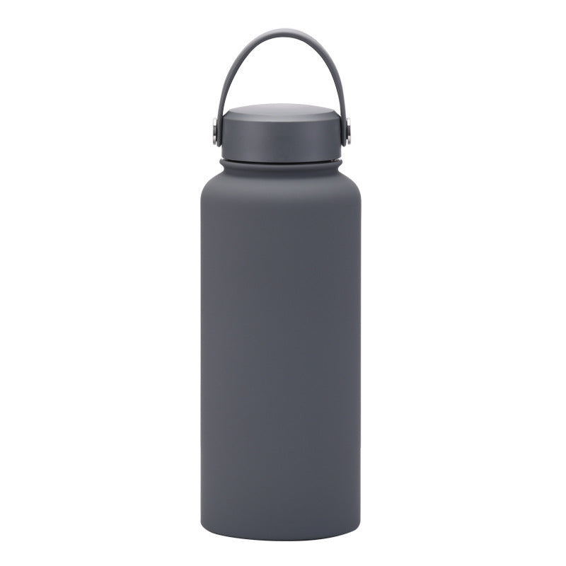 Customised Stainless Steel Thermal Vacuum Flask Set - Large Capacity Portable Outdoor Bottle with Wide Mouth Insulation Cup