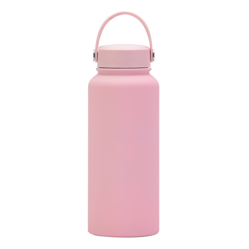 Customised Stainless Steel Thermal Vacuum Flask Set - Large Capacity Portable Outdoor Bottle with Wide Mouth Insulation Cup
