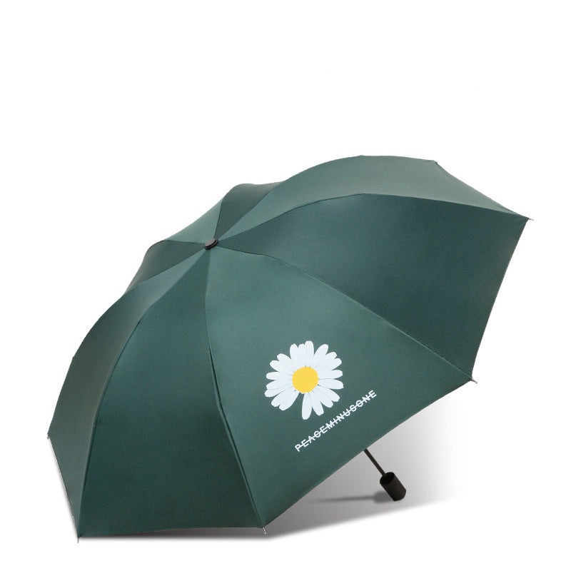 Anti-UV Automatic and Manual Daisy Bear Design Foldable Lightweight Umbrella