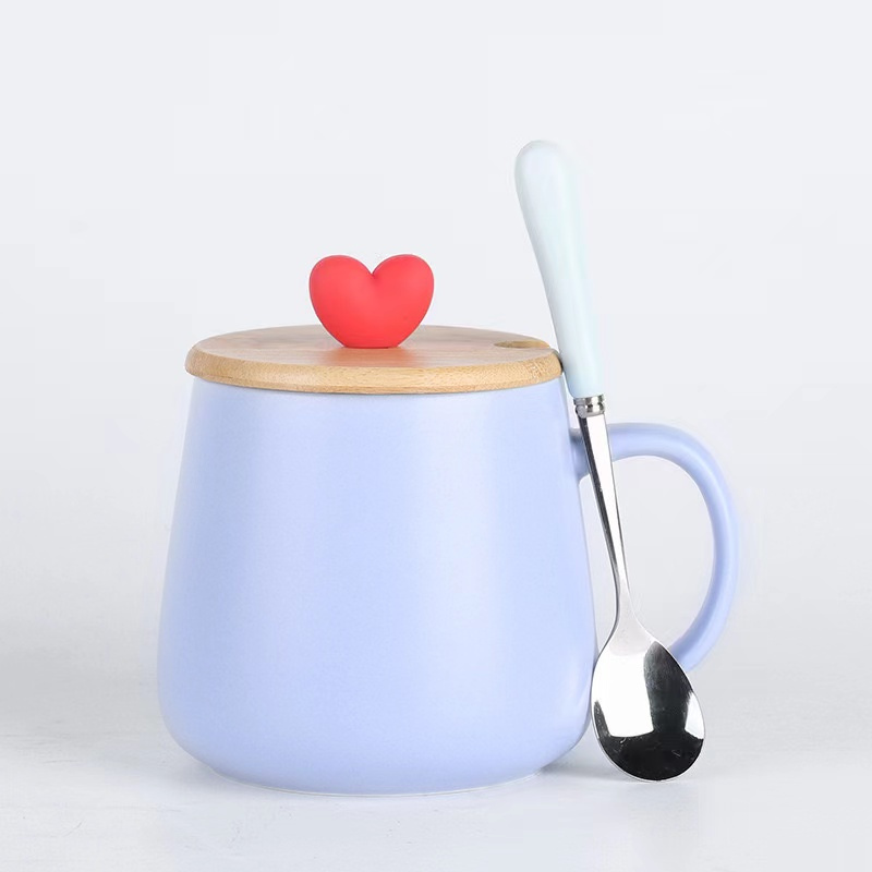 Teacher's Day Gift 450ml Macaron-colored Ceramic Coffee Cup - Perfect Couples Mug