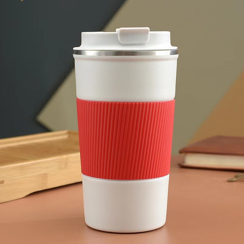 Stainless Steel Vacuum Coffee Cup With Ceramic Outer Coating