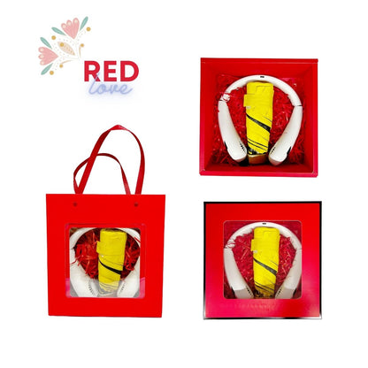 Pocket Umbrella Neck Fan Gift Box Valentine's Day Teacher's Day Children's Day Mother's Day Father's Day Gift
