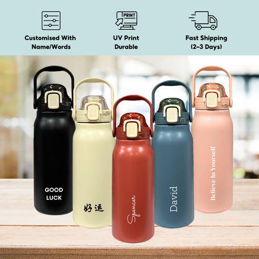 Teacher's Day Gift Customised 1.7L Large Capacity 304 Stainless Steel Thermal Sports Water Bottle Personalised Gift