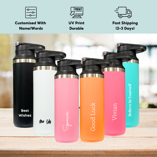 Teacher's Day Gift Customised 500ml Stainless Steel Sports Water Bottle Vacuum Insulated Flask Leak Proof Bottle Gift