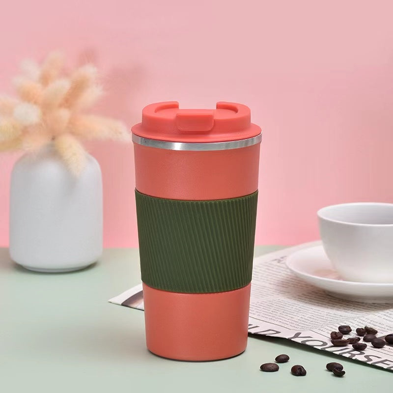 Stainless Steel Vacuum Coffee Cup With Ceramic Outer Coating