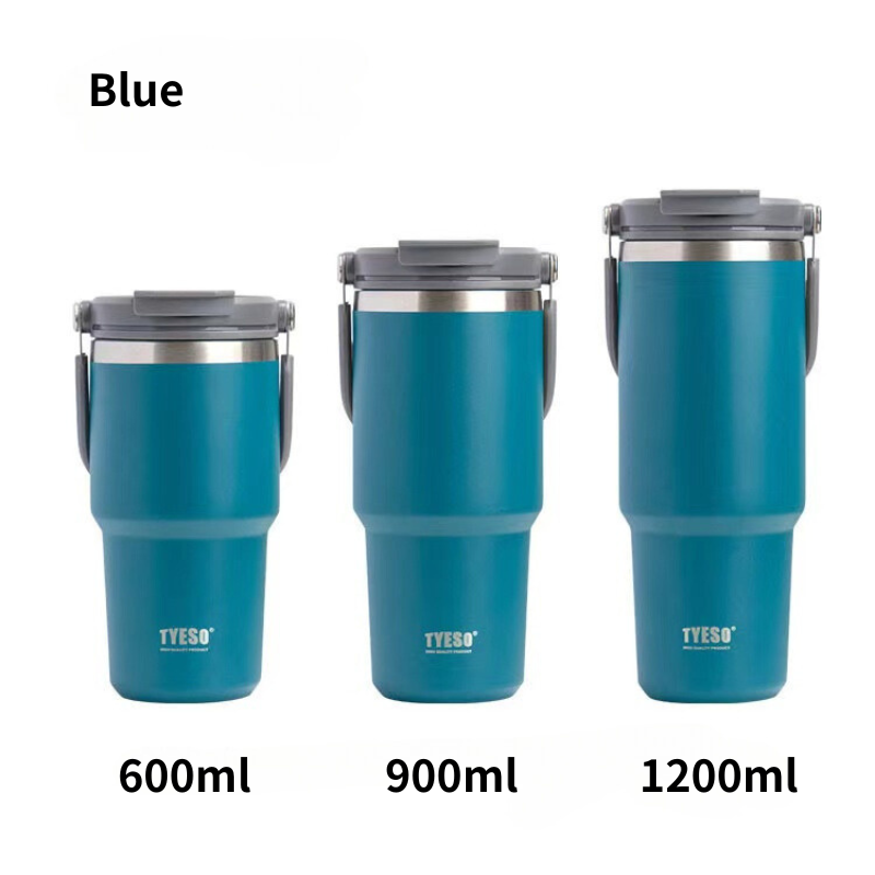 SG Ready Stock Tyeso Large Capacity Double-Walled Stainless Steel Coffee Cup Portable Outdoor Sports Bottle