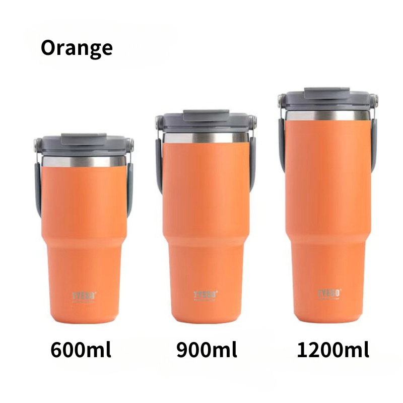 SG Ready Stock Tyeso Large Capacity Double-Walled Stainless Steel Coffee Cup Portable Outdoor Sports Bottle