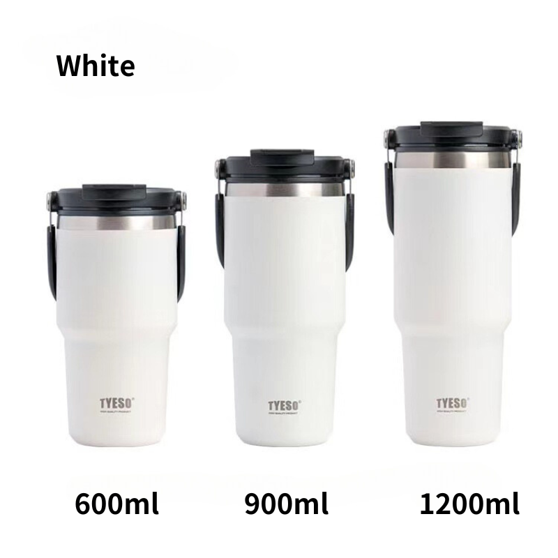 SG Ready Stock Tyeso Large Capacity Double-Walled Stainless Steel Coffee Cup Portable Outdoor Sports Bottle