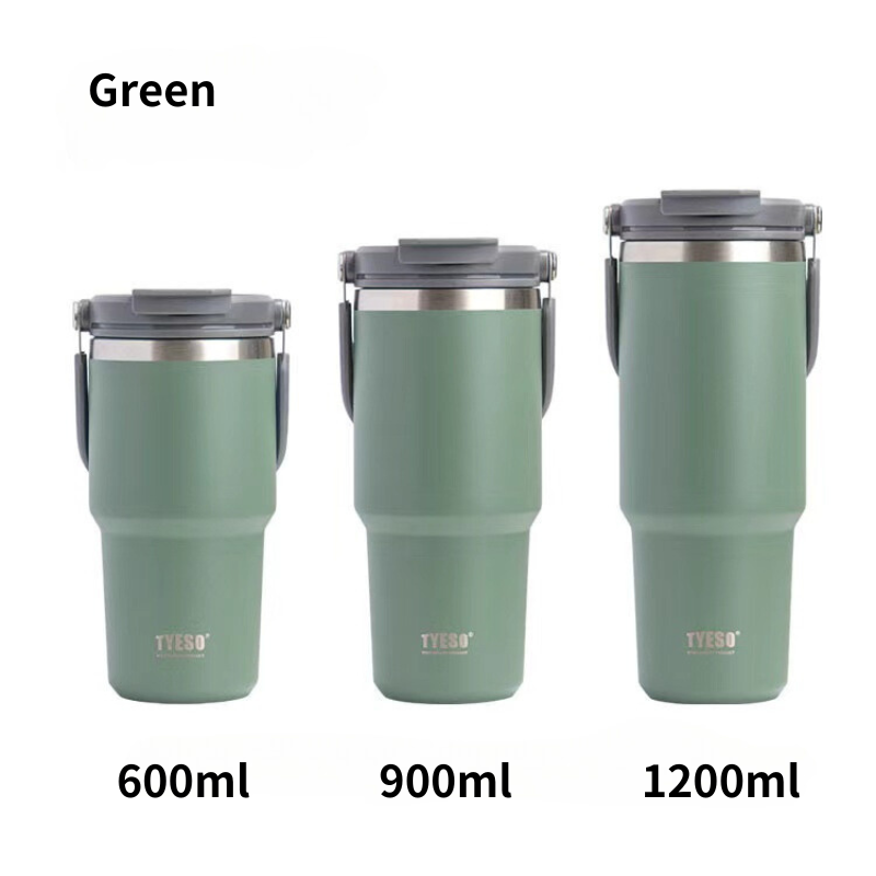 SG Ready Stock Tyeso Large Capacity Double-Walled Stainless Steel Coffee Cup Portable Outdoor Sports Bottle