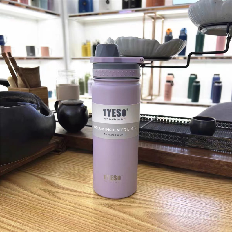 SG Ready Stock Tyeso Large Capacity Double-Walled Stainless Steel Coffee Cup Portable Outdoor Sports Bottle